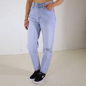 Levi's high waisted mom jeans